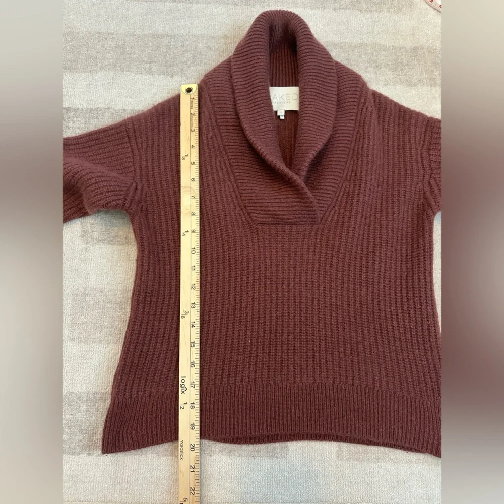 NakedCashmere Marcy Shawl Cashmere Sweater Currant (Size S)